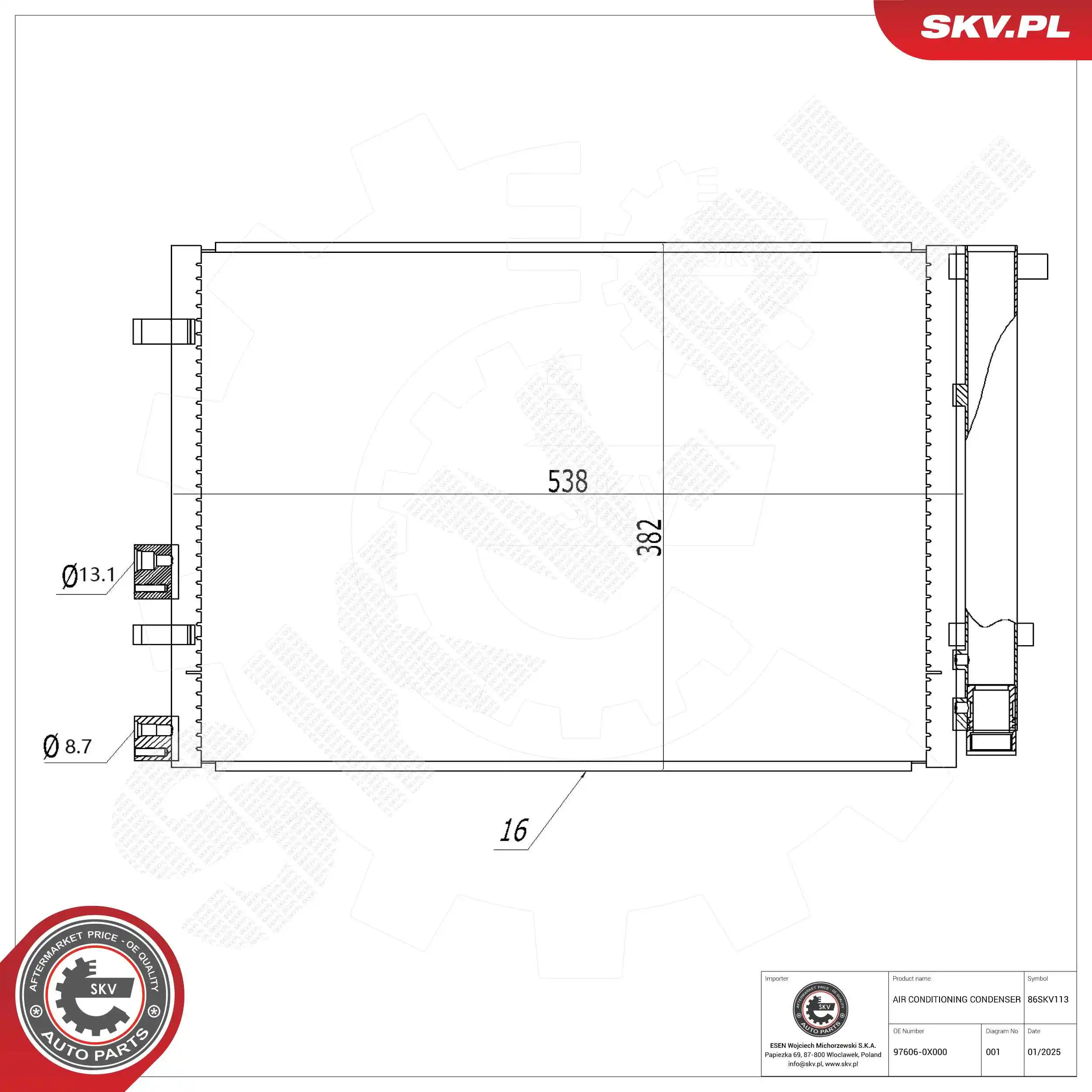 Condenser, air conditioning